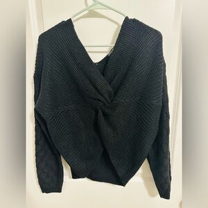 Fashionova Black Knitted Women's Sweater